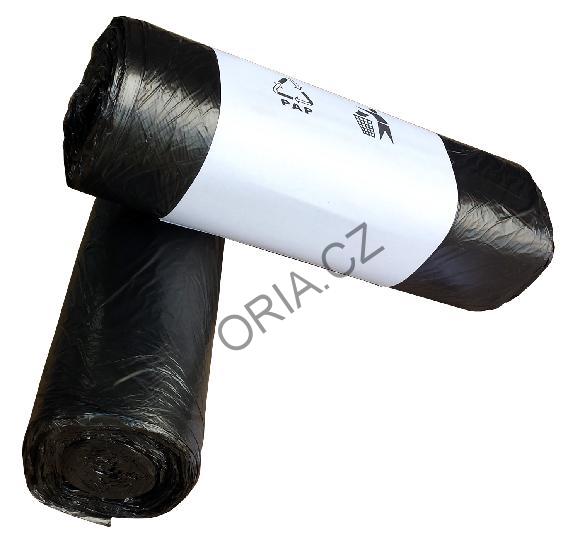 Pytel HDPE 63x74, černý (50ks)