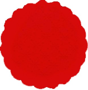 Rozetky PREMIUM  9 cm červené [500 ks]