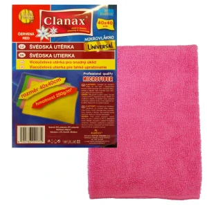 Švédská utěrka UNIVERSAL 40x40, 250g červená