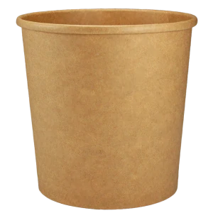 Kelímek papírový ECO na odnos polévky 750ml / 26oz ,kraft hnědý 118x96x108mm