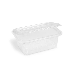 Miska (rPET) s víčkem hranatá průhledná 1000ml [50 ks]