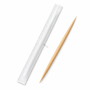 Párátko (dřevo FSC 100%) Ø2 x 65 mm jednotlivě balené v papíru [1000 ks]