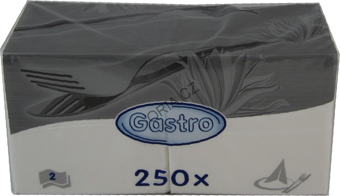 Ubrousky 2-vrstvé, bílé (250ks)