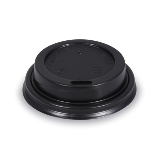 Víčko vypouklé černé pro papírové kelímky pr.62mm (50ks), 20 balení v kartonu